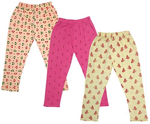Image of indi weaves Girls Super Soft Cotton Solid Capri Pants Pack of 2
