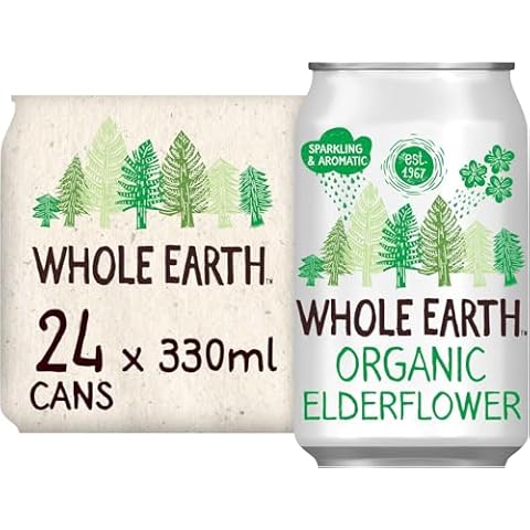 Whole Earth Organic Sparkling Elderflower Drink Cover