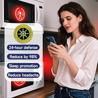 8 Pieces of Cell Phone Protection Neutralizers Stickers, Blockers Equipment Stickers for All Phones Tablets Laptops Computer WiFi All Devices Gold