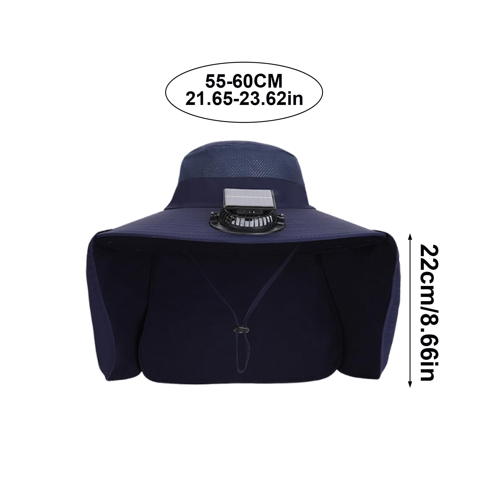 Czapka z wentylatorami, zasilana energią słoneczną, zasilana energią słoneczną, ładowana przez USB, czapka chłodząca z wentylatorem, na kemping, do dojazdów do pracy, wędkowania, wędrówek, na lato