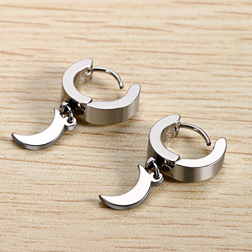 Flongo Orecchini luna, Orecchini cerchio in