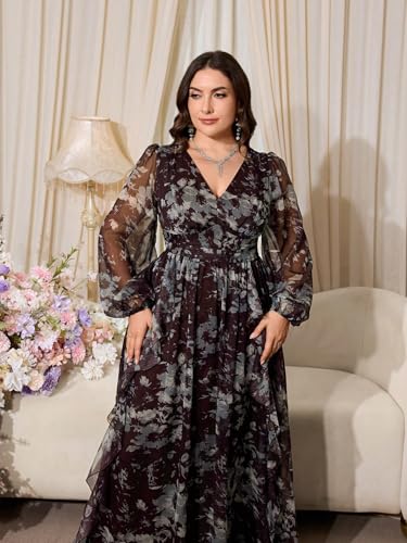 Image of TOLEEN Women's Plus Size Sequin Dress Luxurious Style Formal Cocktail Evening Party Maxi Dresses