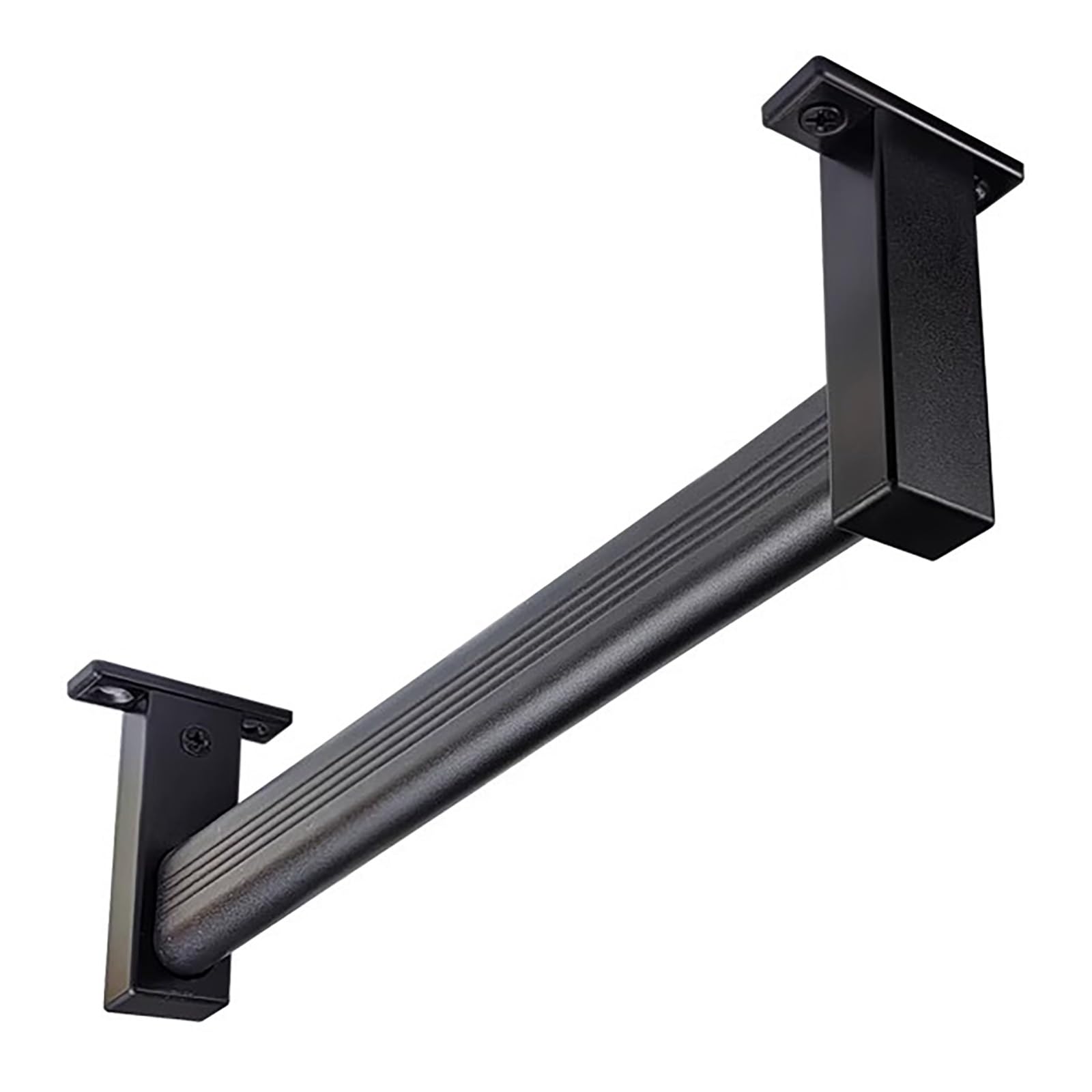 Closet Rod Top Mount Wardrobe Bars for Hanging Clothes, Narrow Wardrobes/Laundry Room Metal Hanging Rods, Need to Drill, Detachable Closet Pole Set(Silver,Length 26in/66cm)
