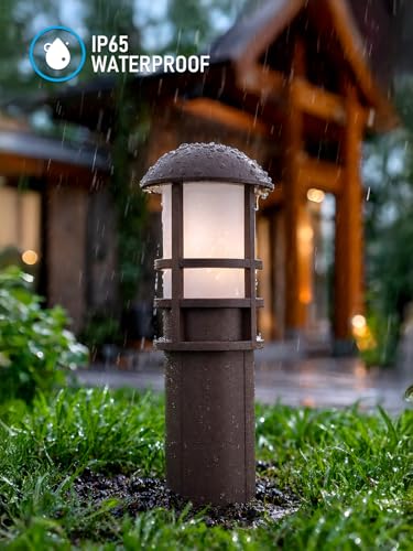 Image of LEONLITE 8-Pack RGBCW Low Voltage Landscape Pathway Lights, 3W, CRI90
