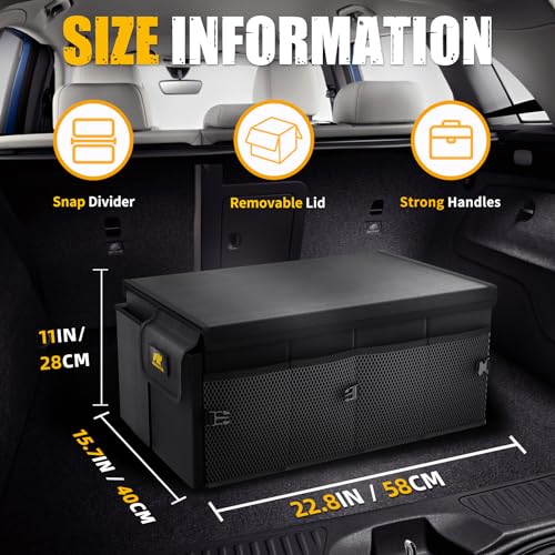 Mikkuppa QSP236 Car Trunk Organizer - 65L Collapsible Trunk Organizer Sturdy Trunk Storage Organizers Car Trunk Organizer thumb #1