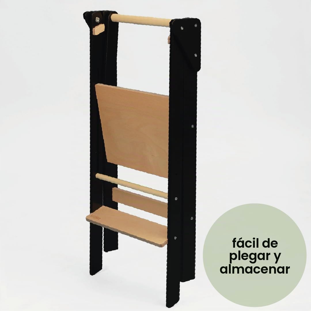 Torre Montessori de Aprendizaje con Rieles de Seguridad para Niños 3-6 Años