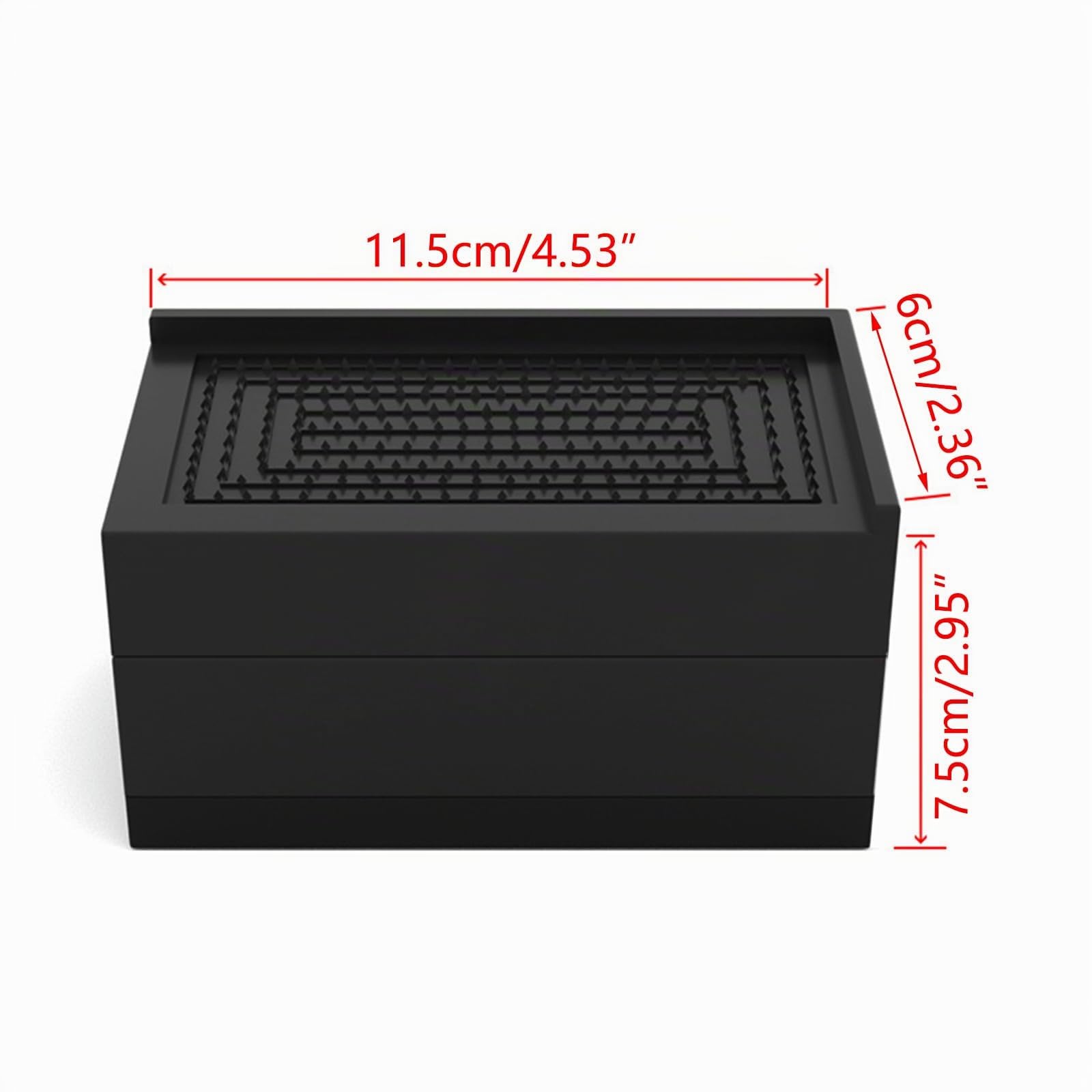 Alzadores de mesa rectangulares, 7,6 cm, resistentes, elevadores de muebles ajustables, antideslizantes, alzadores de escritorio apilables hasta 600 kg, aumenta la altura de la mesa