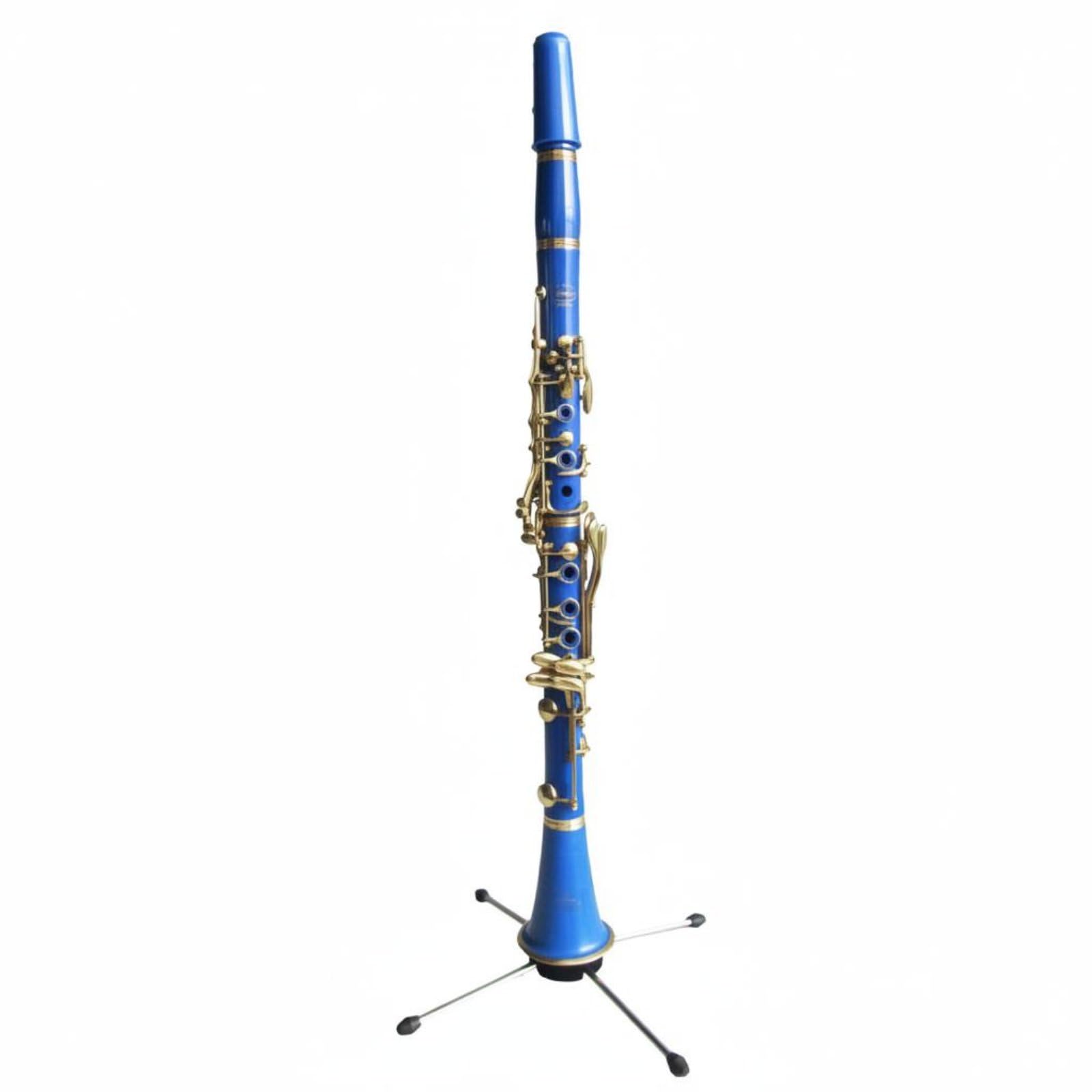 Clarinetto in Si Bemolle Include Accessori Clarinetto Colorato Buona Tenuta All'aria Strumento Musicale per Principianti per Scuola di Musica, Blu Lago