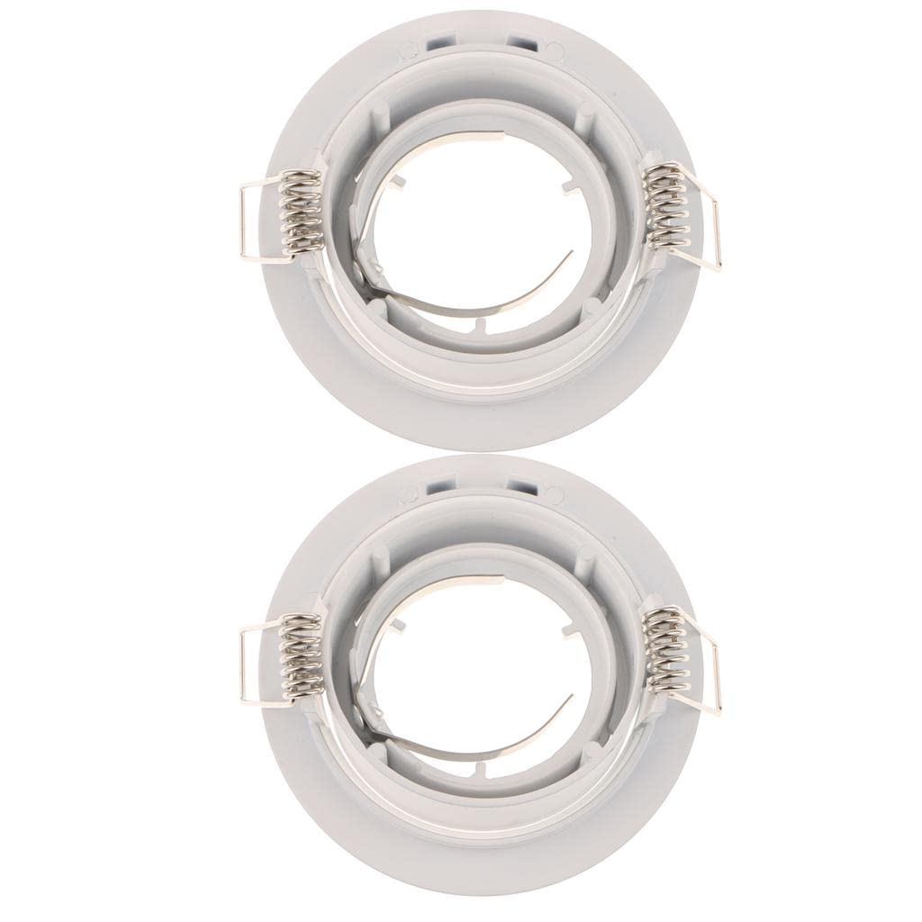 2Pc MR16/GU10 Light Bracket Holder for Spotlight Ceiling Downlight 50W White-image-8