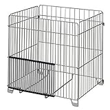 アイリスオーヤマ ファンヒーターガード 幅58×奥行50×高さ65cm シルバー FTE-580N