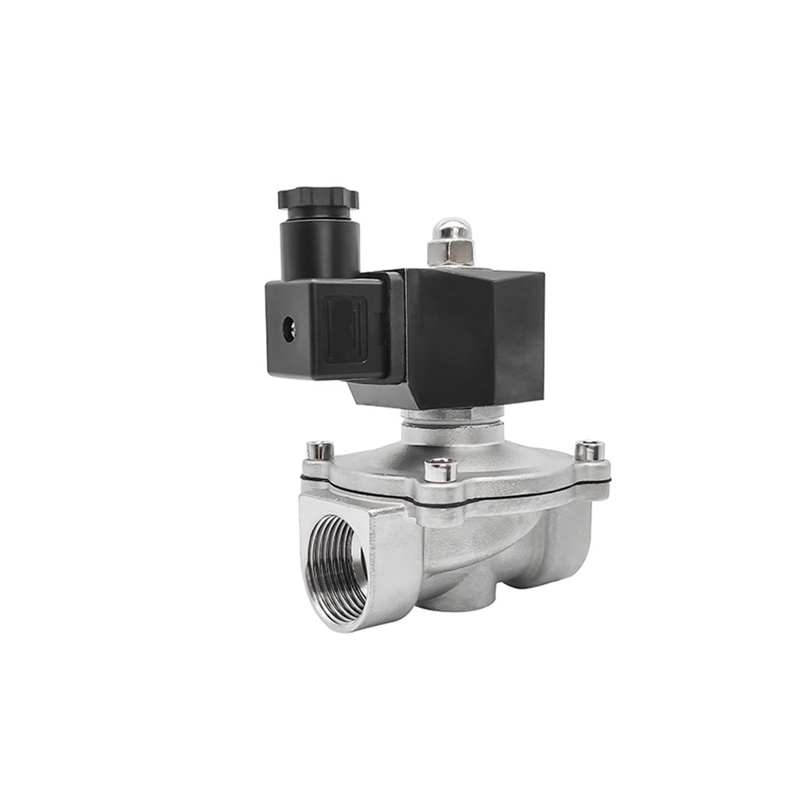 HYUJNAFZR 1" Stainless Steel Waterproof Solenoid Valve Normally Closed 12 Volt Solenoid Valve