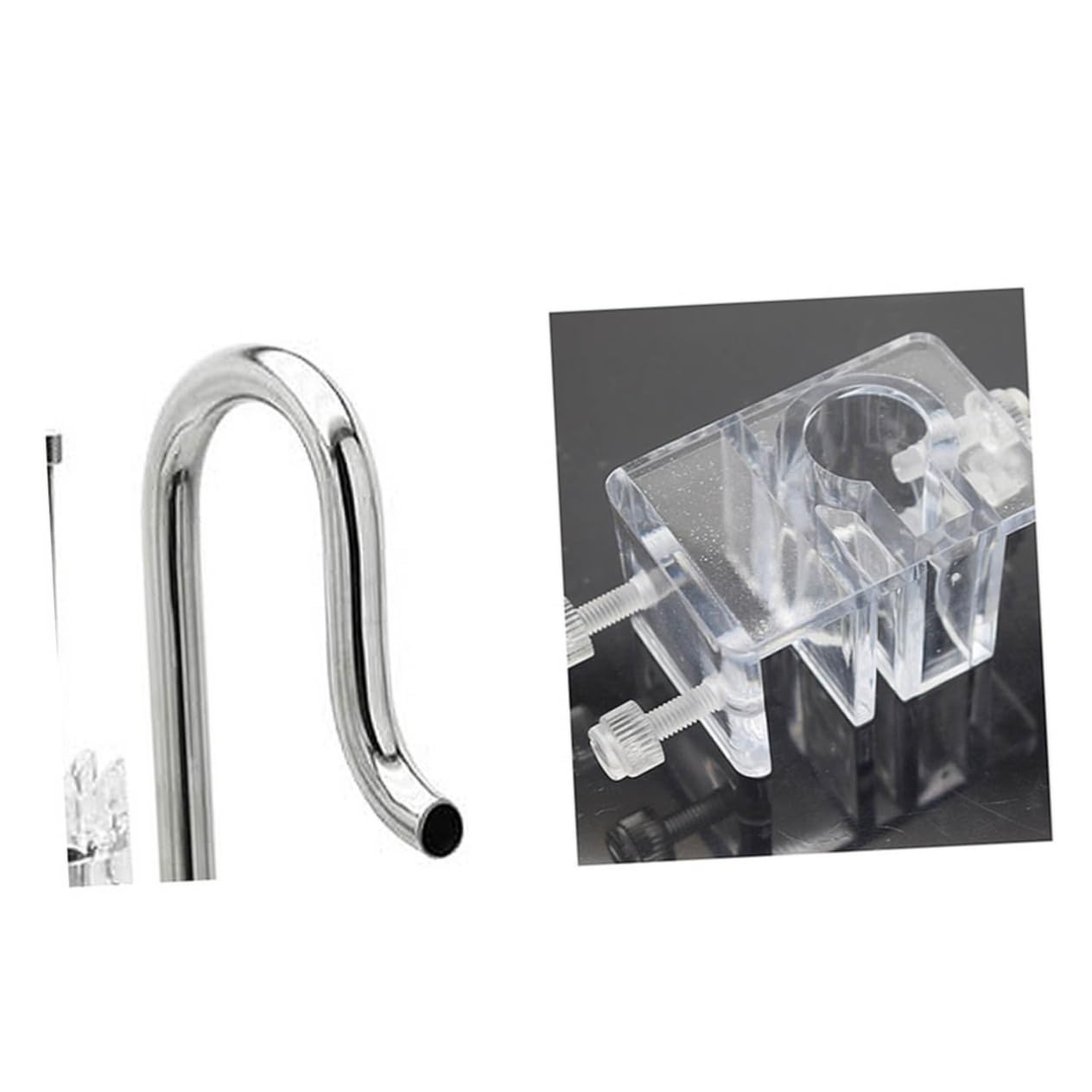 DOITOOL Edelstahl Wasserrohr Für Aquarien Verstellbares Einlass Und Auslassrohr Effektive Ölentfernung Für Fischbecken Und Aquarienpflege