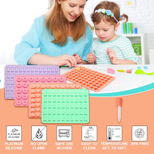 Luxoraiova Backmatte Hundekekse, 4 Stück Backmatten für Hundeleckerlies Set, Silikon Backform Hundekekse für DIY Hundekekse, Schokolade, Süßigkeiten, Kekse, BPA-frei