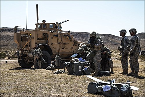 History Galore 24'x36' Gallery Poster, 1st Infantry Division, check RQ-11 Raven uav drone