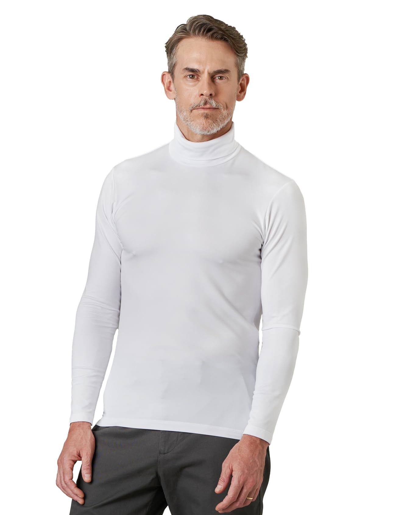 LAPASA Maglia Termica Dolcevita Leggera/Peso Medio Strato Base Uomo - Abbigliamento Termico T-Shirt M122 M124