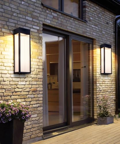Apliques de pared LED con pantalla acrílica y diseño impermeable para exterior e interior 3