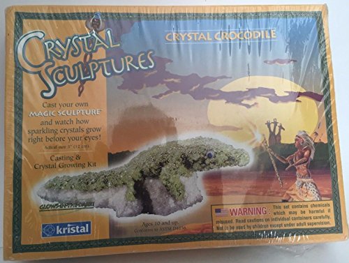 Crystal sculptures, crystal crocodile