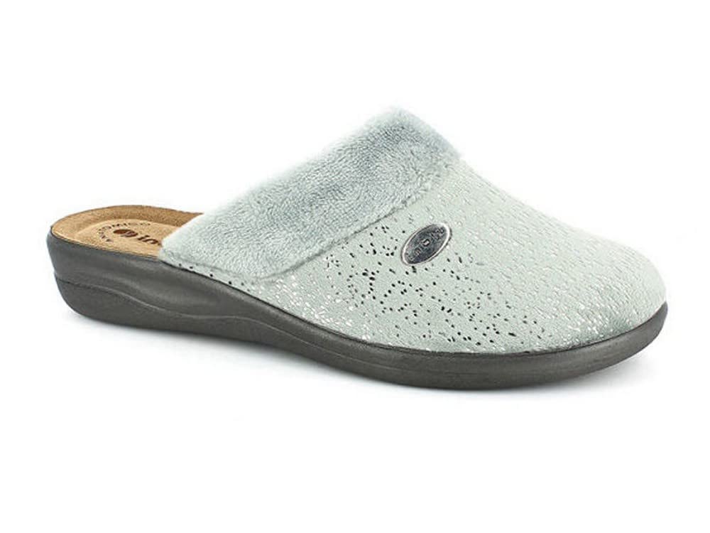 Inblu Pantofole con intrecci e Bordatura Ecopelliccia, Donna, Blu, 39 EU Inblu Pantofole con intrecci e Bordatura Ecopelliccia, Donna, Blu, 39 EU