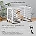 Gardner Pet Hundekäfig faltbar, Hundebox aus Diamantgitter, montagefreie Transportbox Drahtkäfig mit 4 Rollen, ausziehbare Schale, tragbarer Transportkäfig für kleine/mittelgroße Hunde, 76x48x49 cm