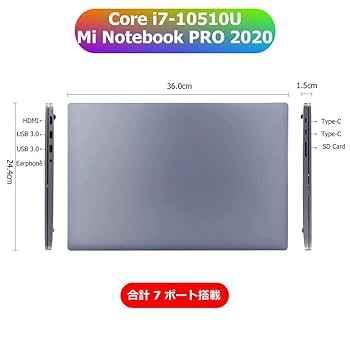 Windowsノート本体 Xiaomi Notebook Pro 15.6 / I7 / 16G Xiaomi Mi Notebook Pro 15.6