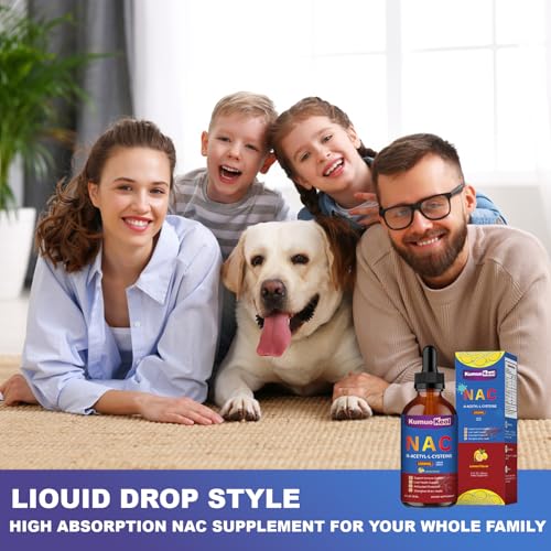 Image of NAC Supplement N-Acetyl Cysteine Liquid, N Acetyl Cysteine 1000mg Liquid Drops with Quercetin Zinc for Adults, Kids, Support Liver Lung Function, Antioxidants, Immunity, Skin Health, 2 Fl Oz