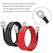 6 AWG Battery Cables 6 Gauge Battery Power Inverter Cable with 5/16 Inch Tinned Copper Lugs Both Ends for Solar Marine Boat RV Car Motorcycle 2 pcs (3FT)