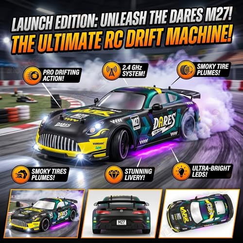 Image of TheLittleOnes 4x4 Rc Drifting Car - Rc Drift Cars High Speed Remote Control Drift Car 2.4GHz Remote Control Drift Stunt Off Road Cars 360 Rotation Toys For Kids & Adults Boys & Girls [LightStorm X]