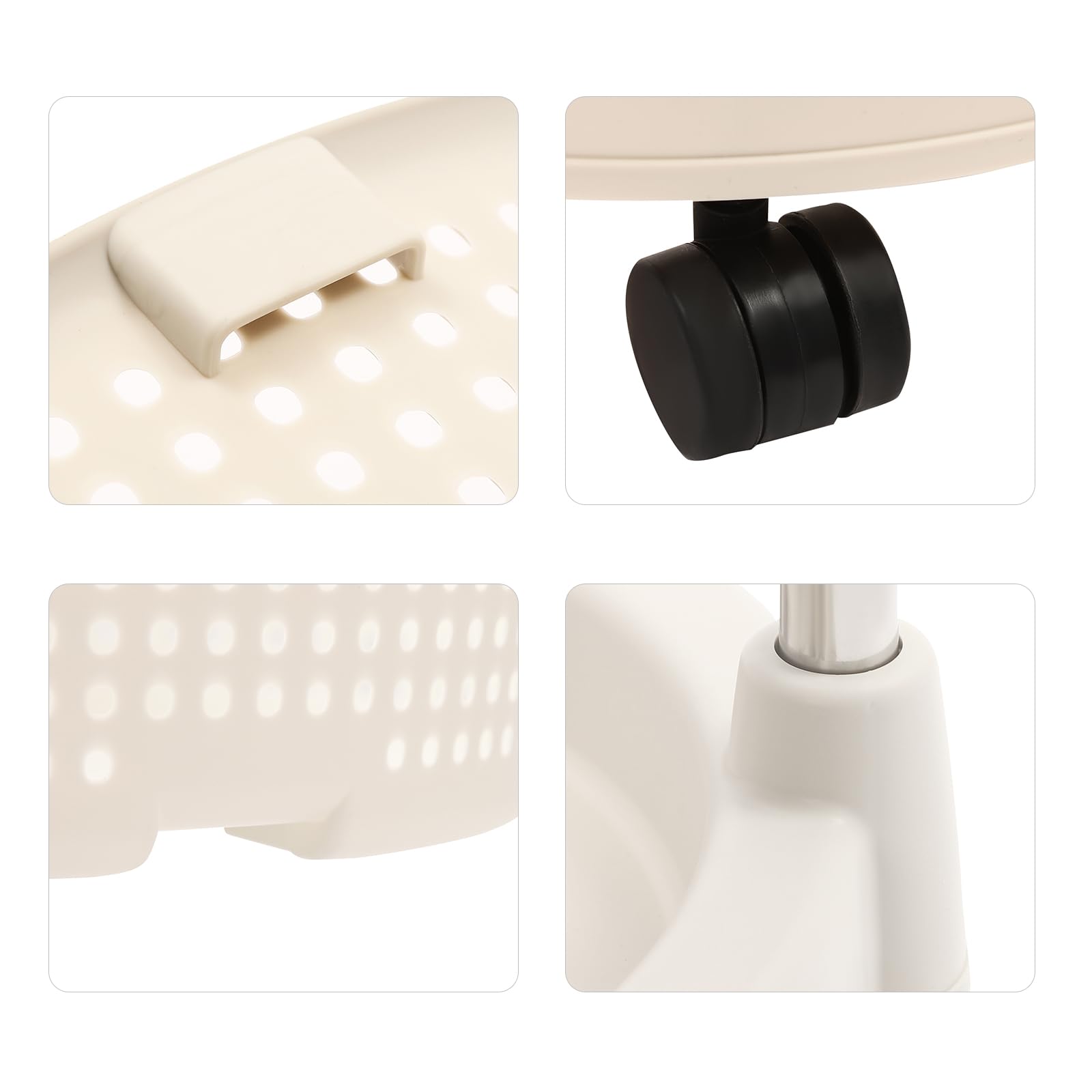 Küchenwagen,Kitchen organizer,Universall Multifunktionales Regal,Beweglicher Aufbewahrungswagen,5-Lagig Kreisförmig,Geeignet für Küche,Bad,Wohnzimmer