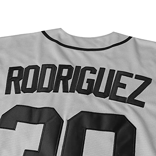 The Sandlot Benny The Jet Rodriguez Michael Squints Palledorous Alan Yeah-Yeah McClennan Bel Air 3D Print Baseball Jersey (Large, 30-Grey) by JKNAKN - Used condition - Image 6