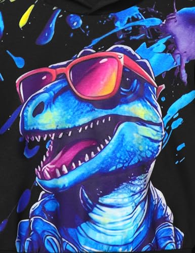 Image of Toddler Boy Clothes Dinosaur Printed Hoodies Toddler Clothes for Boys Long Sleeve Sweatpants Set T-Rex Outfits 3-7t