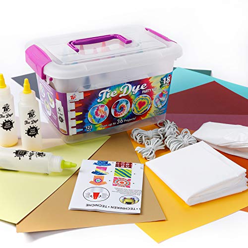 TBC The Best Crafts TieDye Art Kit for Over 18 Kids to Play, Easy