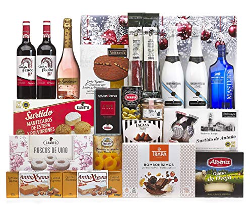 Lote Regalo Cesta de Navidad 2020 Gourmet · Regalo Personal o de Empresa · Agradecimiento Navideño. Incluye Opcionalmente Tarjeta Dedicada y Personalizada (Lote 05)