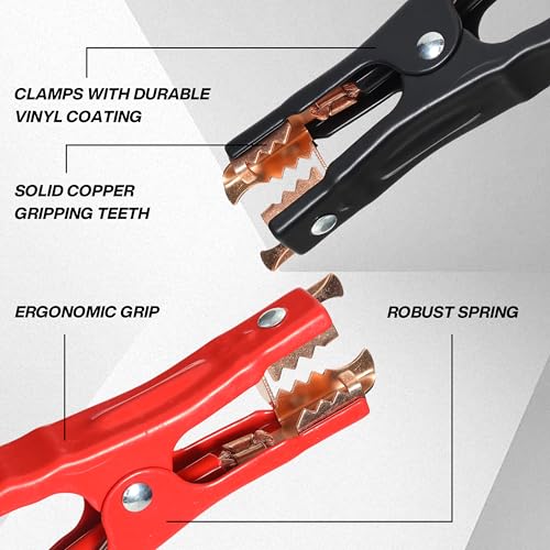 WORKKOOL 6 Gauge 16 Ft Jumper Cables