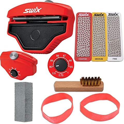 RaceWax Multi Edge Kit 80mm - Three Diamond Stones for Ski Base and Side with Gummi & More - (ZL-7033) Cover