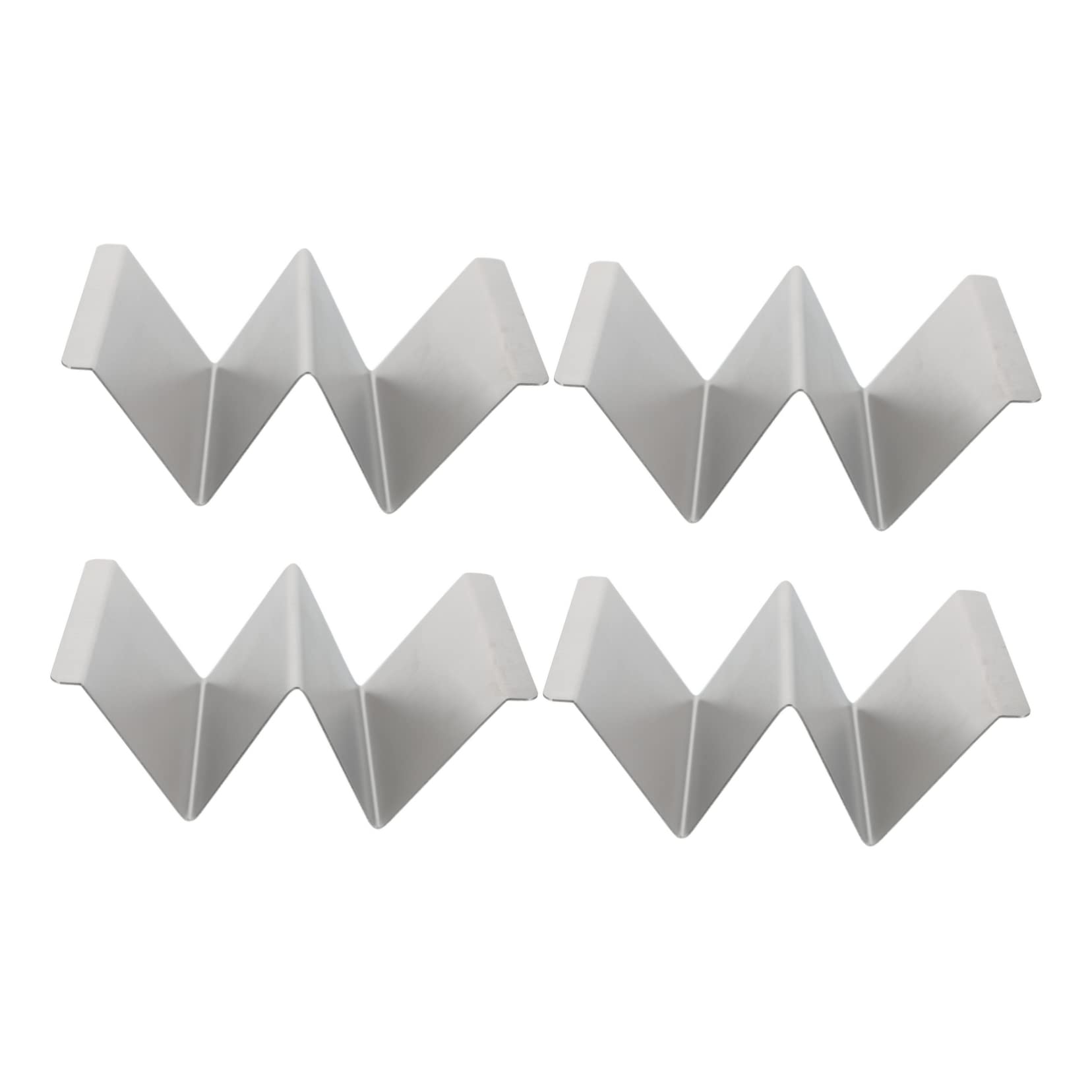Wakauto 4pcs Stainless Steel Taco Holder Taco Racks for Easy Serving and Filling for Home Parties and Gatherings