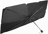 Pare Soleil de Voiture pour Jaguar E Pace E Type F Pace F Type I Pace S Type X Type XE XF XJ XJ220 XJS XK,Pliable Bloque Les Rayons UV & Chaleur,Rangement Facile Poignée à Cordon,140 * 80