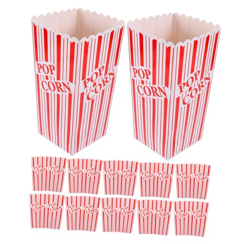 COLLBATH 12pcs Boxes snack box popcorn containers movie night Paper supplies candy box popcorn boxes for party movie theme party supplies Christmas disposable box dining table