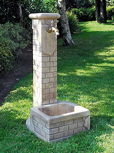 pompidu-living Standbrunnen Betty H 80 Farbe Weiß antik versiegelt Cover