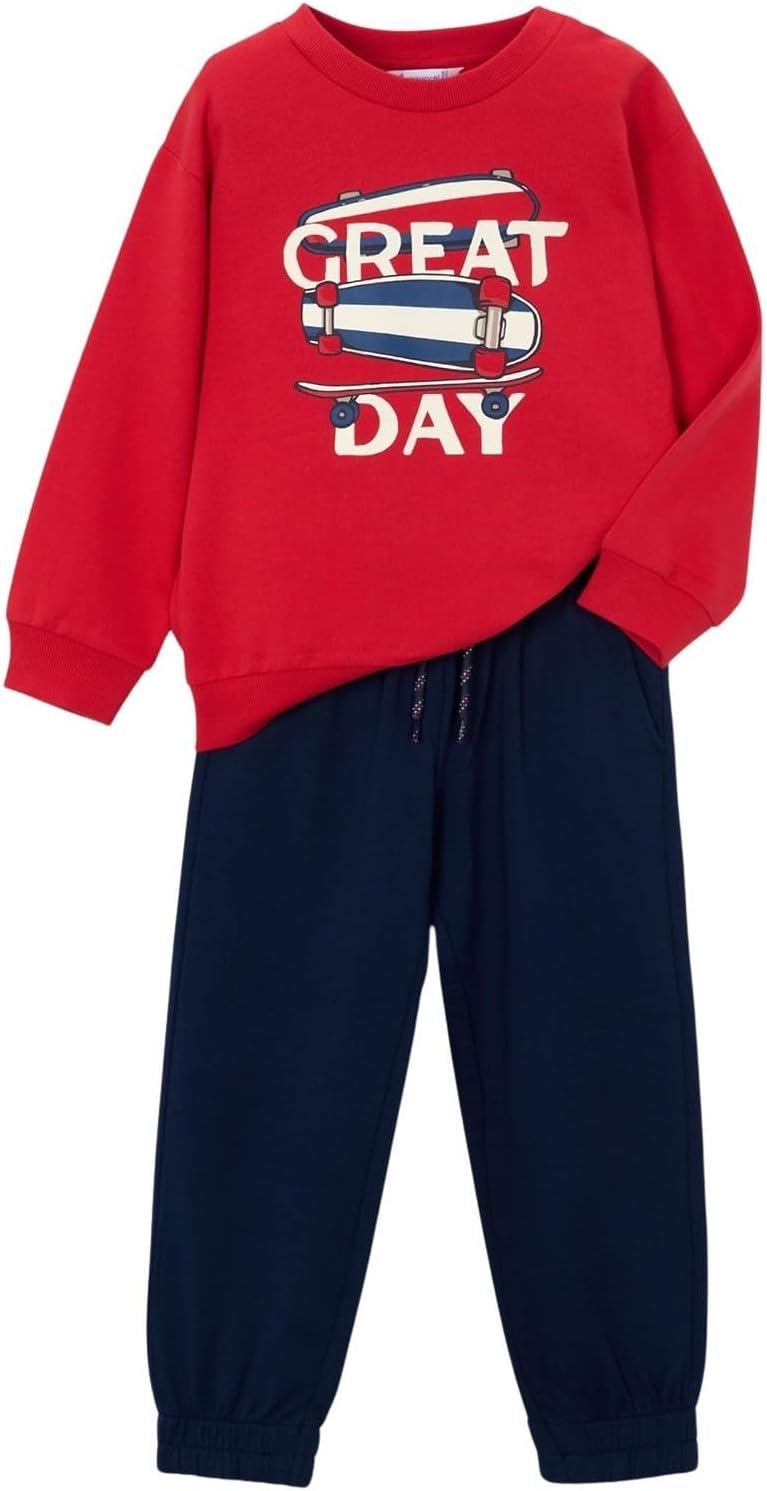 Mayoral Pullover tracksuit for Boys Tomato