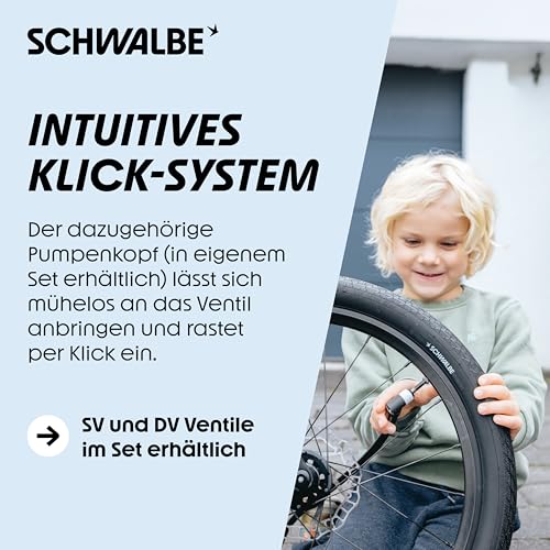 Schwalbe Clik Valve Conversion Set – Umrüstset für Sclaverand/SV-Ventile – Innovation zum Aufpumpen von Fahrradreifen – Ansicht 6
