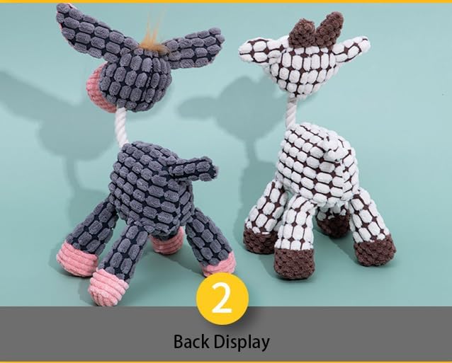 Juguete de Peluche con Chirriador para Perros, Mordible y Suave miniatura 4