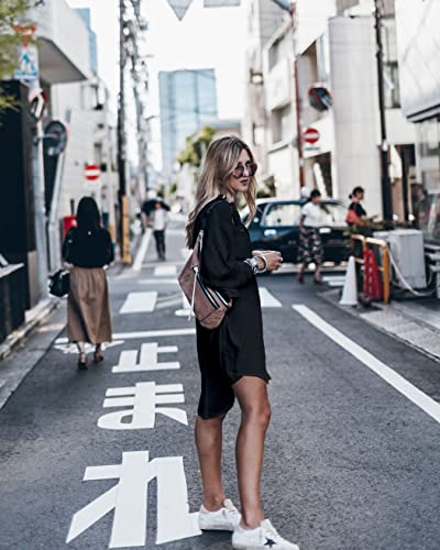 Image of Women's Swimsuit Cover up,Silky Button Down Shirt Midi Dress Kimono,Summer Bathing Suit Beach Coverups for Women (CP-Aline)