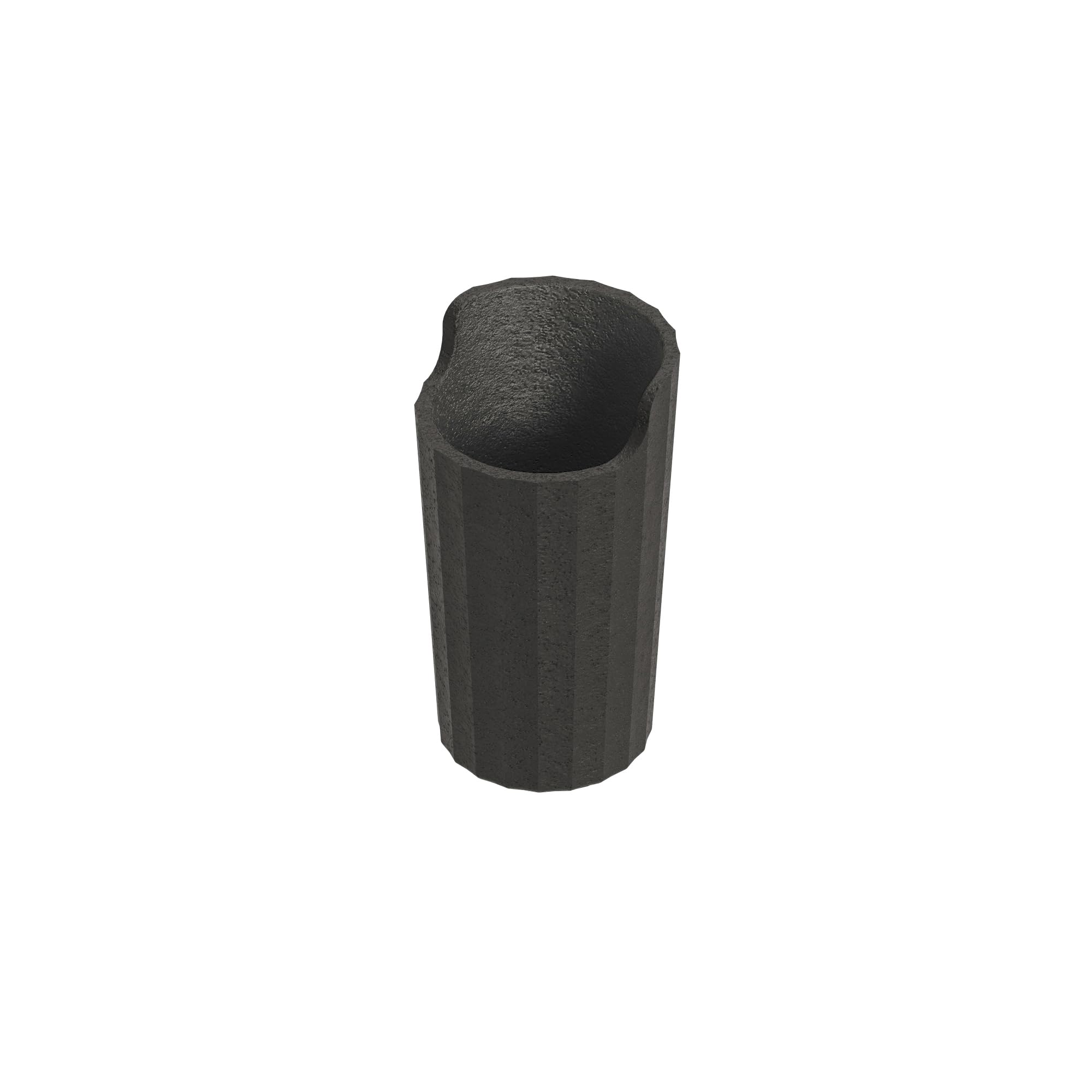 COSMIC Avenir Countertop Toothbrush Holder with Contemporary and Polygonal Design. Black Natural Recycled Plastic Toothbrush Holder