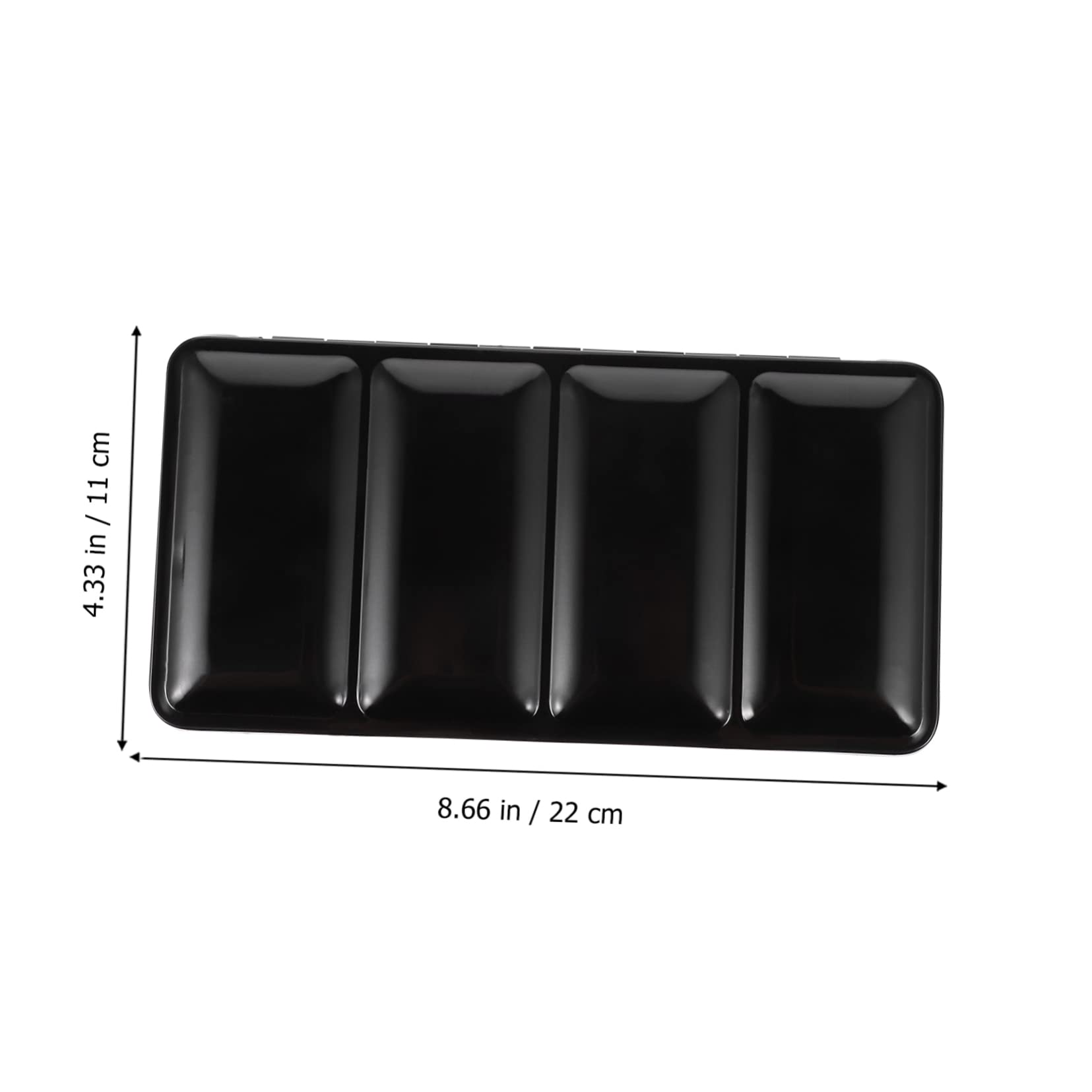 Anneome Boîte à Peinture en Métal Vide Grand Format 28 Compartiments Noire pour Artistes Amateurs et Professionnels Peinture Aquarelle Stockage Scolaire Créatif Loisirs Été