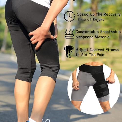 Faja de compresión para cadera soporte deportivo transpirable miniatura 3