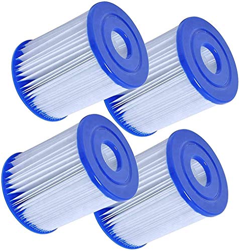 woejgo Pool Filter Type I Filter Cartridges for Size 1 Size I Filter Cartridge for Pools Inflatable Pool Filter Easy Installation 3.06 x 3.52 Inch (4 Pack)