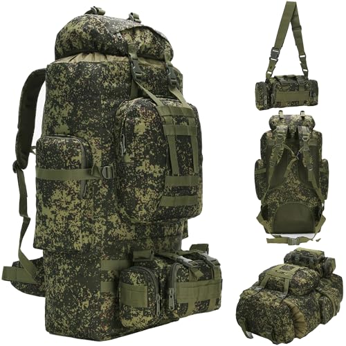 HongXingHai 100L Camping Hiking Backpack,Molle military Tactical rucksack backpack,Waterproof Lightweight Hiking Backpack