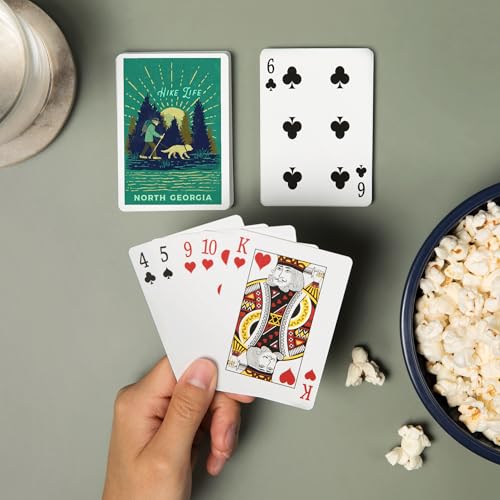 Baraja de 52 cartas tamaño póker Lake Life Series miniatura 2