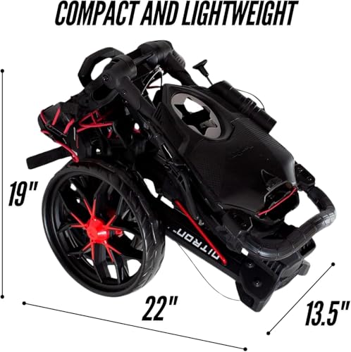 Nitron Auto-Open Push Cart, Graphite - Bag Boy Golf