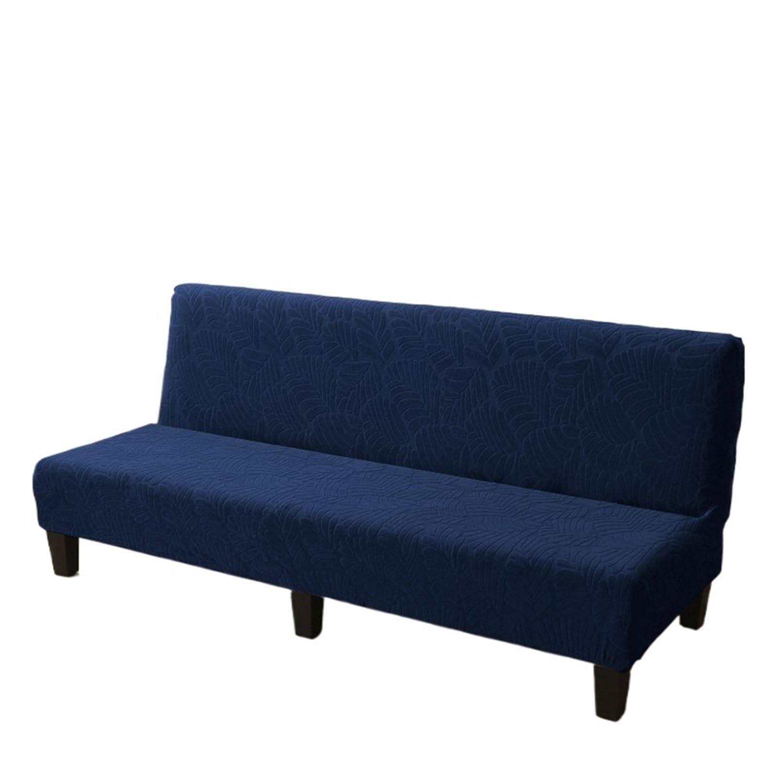 DHYUACN Armless Sofa Slipcover Armless Sofa Bed Cover Stretch Protector Spandex Jacquard Fabric Covers(Color 2,M)